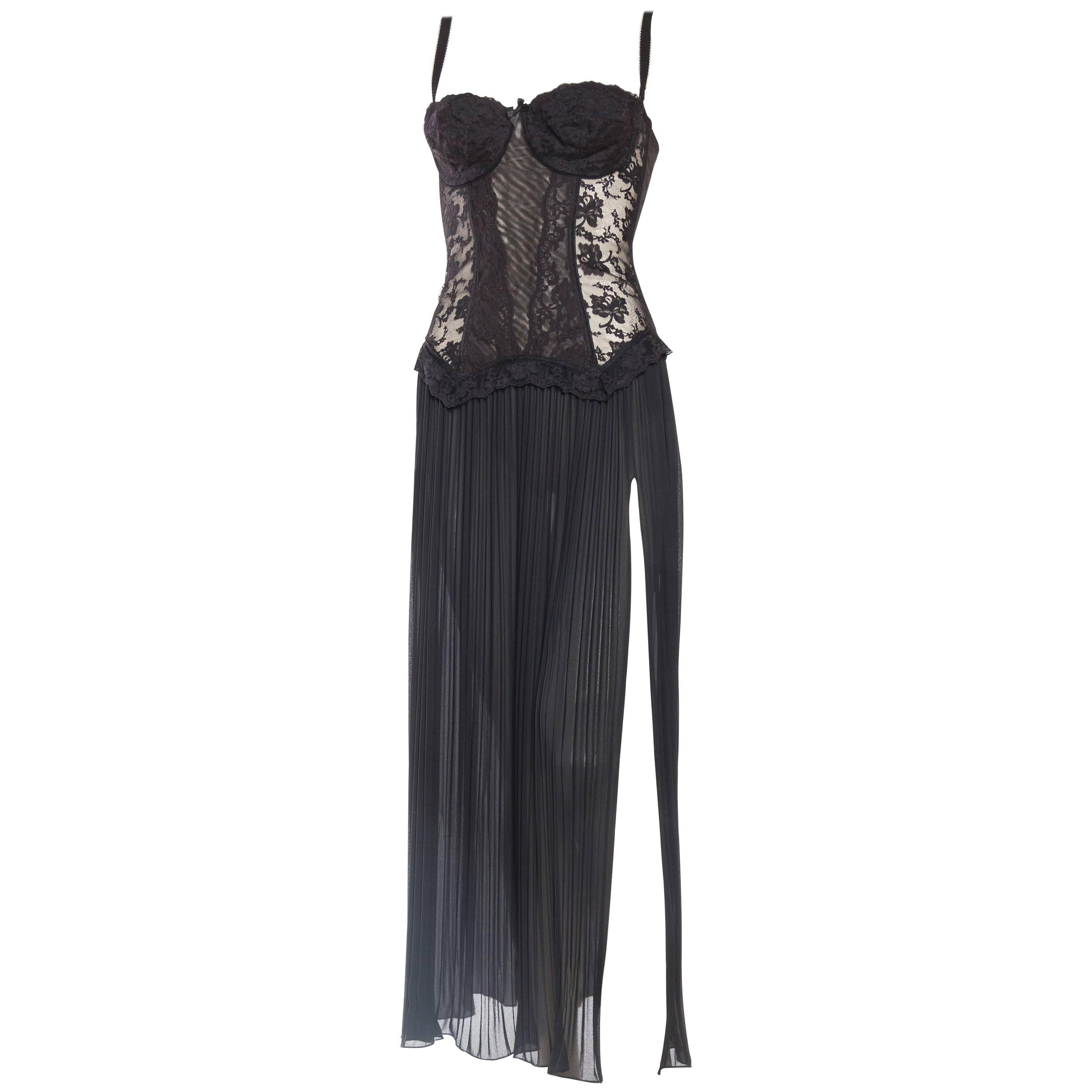 1990s Vivienne Tam Sheer Corset Dress