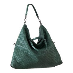 Bottega Veneta Maxi Convertible Tote Bag Hobo in pelle Greene & Greene scuro con trasporto bidirezionale 5