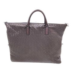 Bottega Veneta Maxi Convertible Tote Bag Hobo in pelle marrone scuro con trasporto a due vie 5