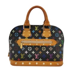 Louis Vuitton x Takashi Murakami Alma Small Black Multicolor