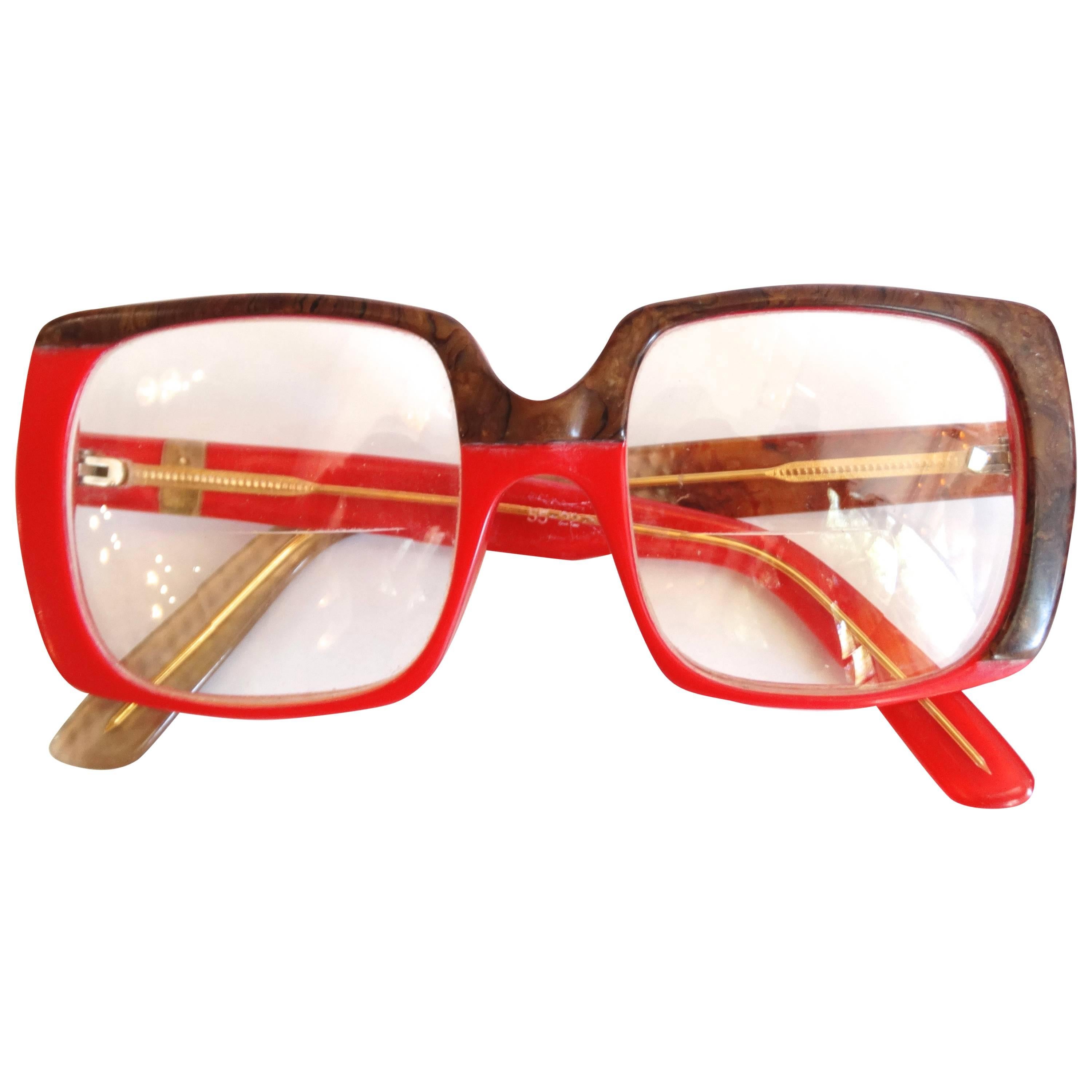 1980s Yves Saint Laurent Oversized Glasses