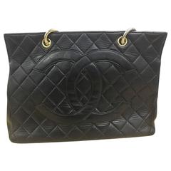 Chanel Vintage Grand Shopping Tote Quilted Lambskin