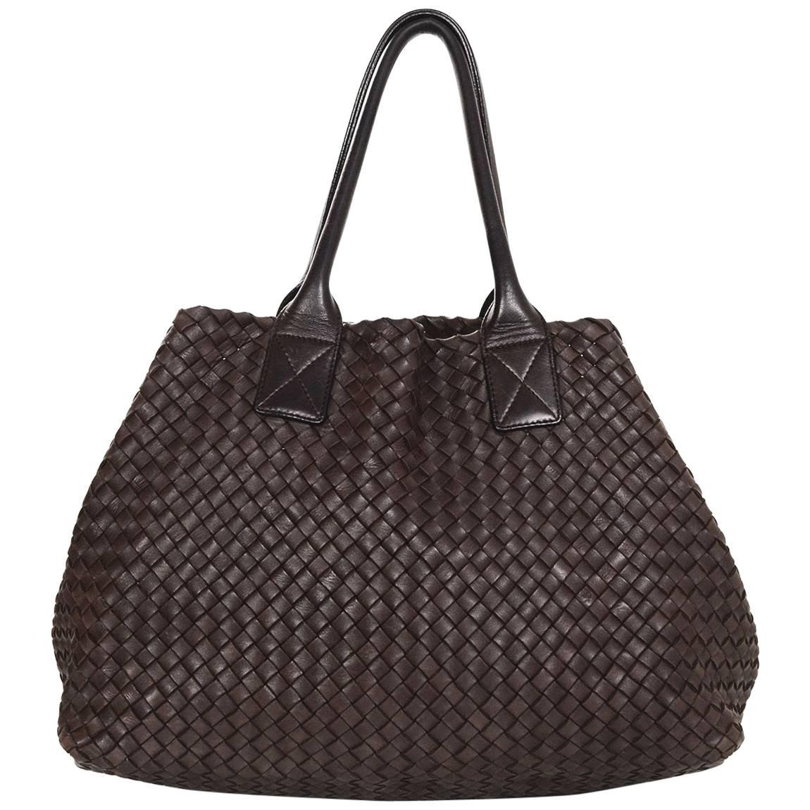 Bottega Veneta Brown Hand Woven Leather Medium Cabat Tote Bag rt. $6, 100