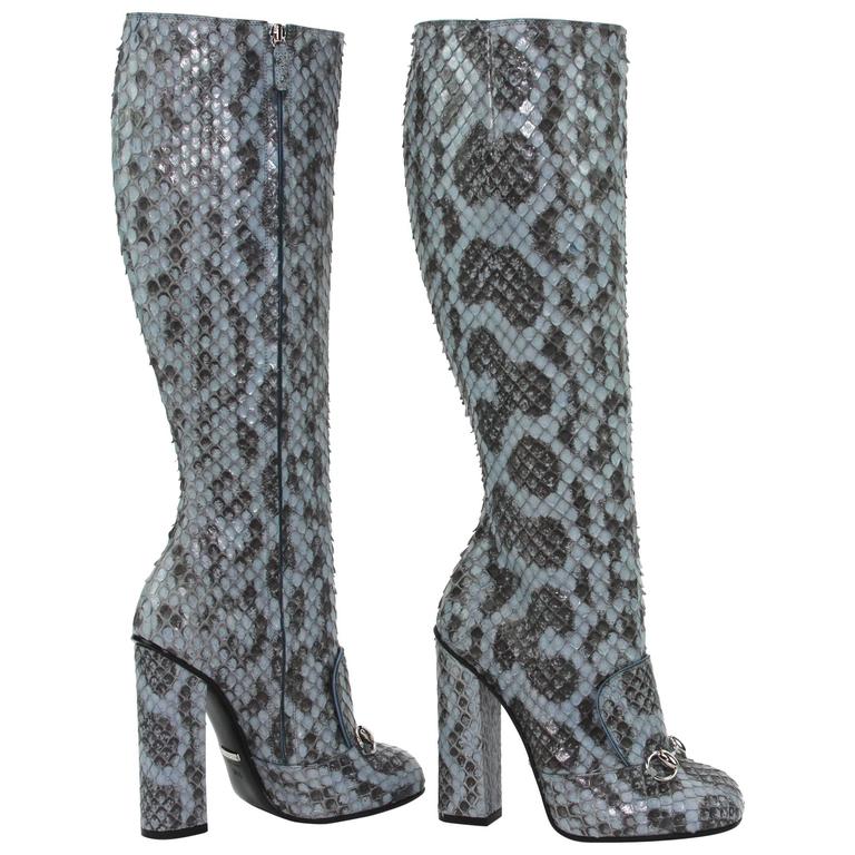 gucci python boots