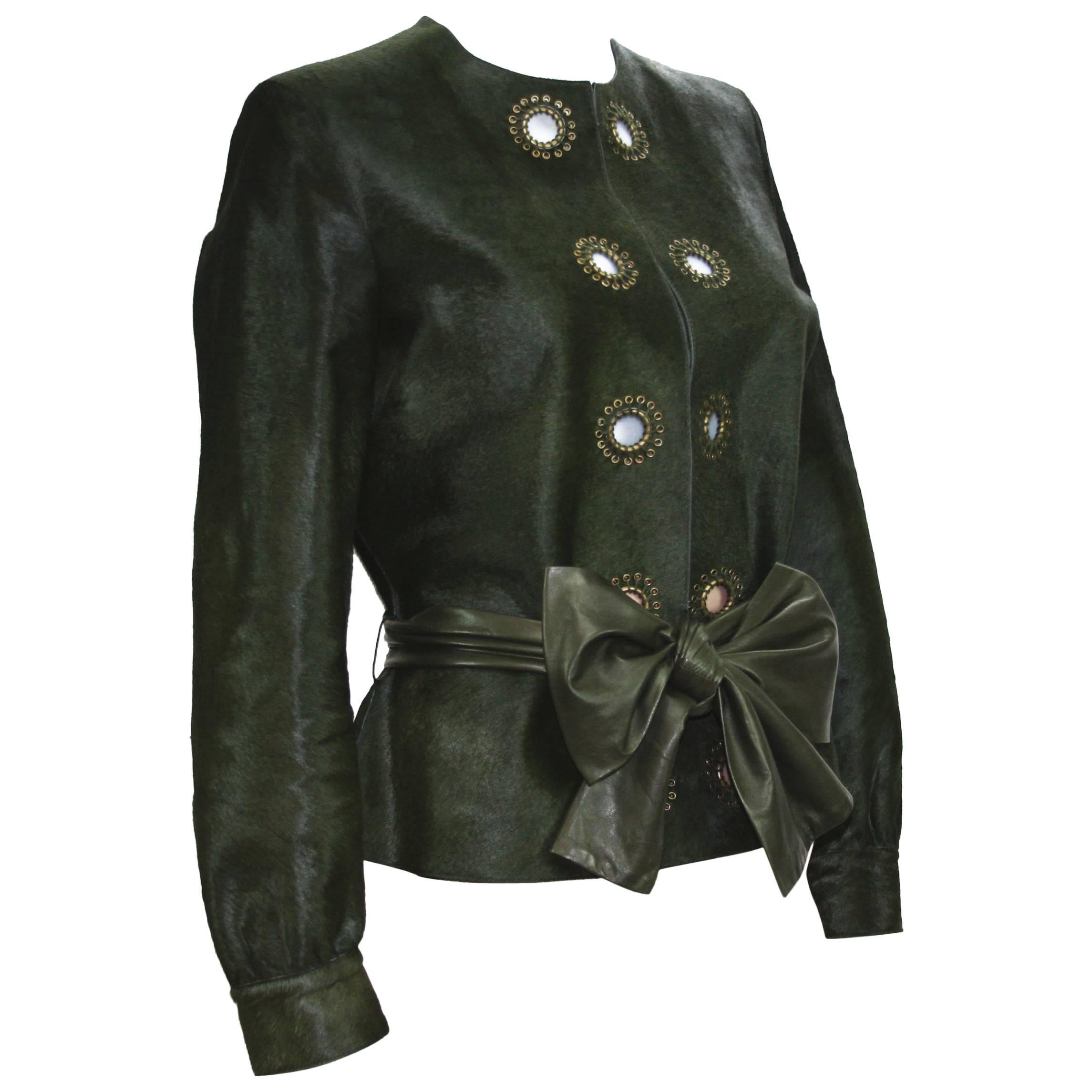 Green Leather Jackets - 23 For Sale on 1stDibs
