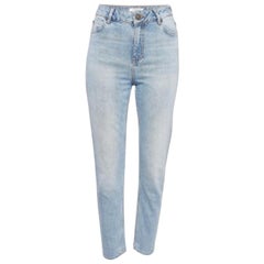Sandro Blue Washed Denim Jeans S Waist 26"