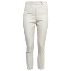 Stella McCartney Creme Seitenstreifen Wolle Mischung formale Hose S
