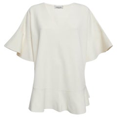 Valentino Off-White Knit Oversized Top M