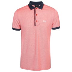 Hugo Boss - Maglietta Polo in cotone Pima rosa L.