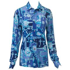 Gucci Print Blouse 2