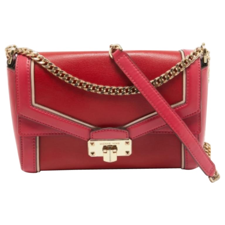 Michael Kors - Borsa in pelle rosa Kinsley con manico superiore