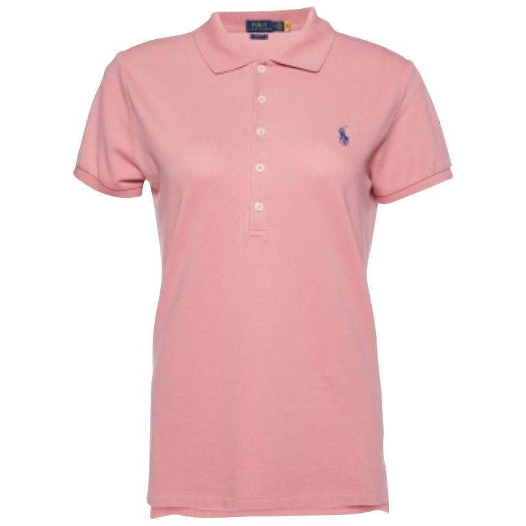 Polo Ralph Lauren Rosa Algodón Piqué Slim Fit Polo M
