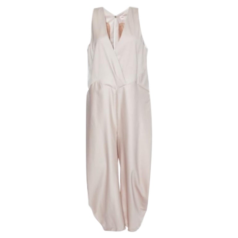 Kenzo Pinker ärmelloser Jumpsuit aus Wolle und Seide L im Angebot