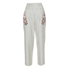 Givenchy Pantalon en coton et laine imprimé crème M