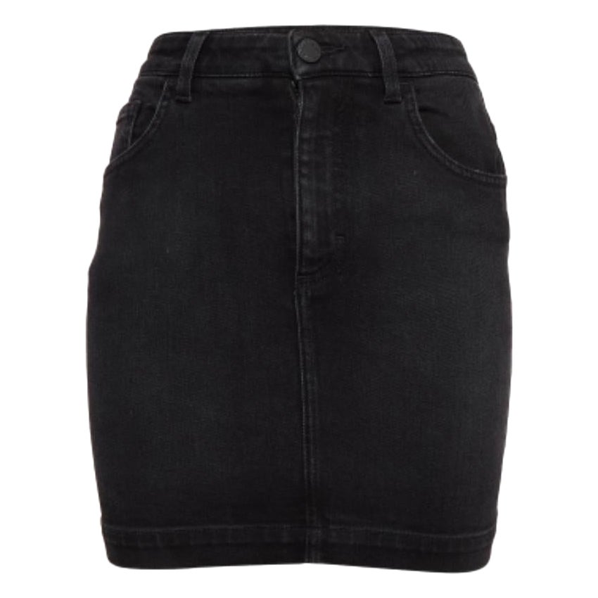 Dolce & Gabbana - Mini gonna in denim nero XS in vendita