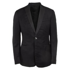 Z Zegna Abito con pantaloni monopetto in lana nera L.L.A.