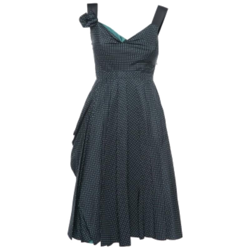 Prada Dot Dot Dot Dot Dot di seta e vestito corto senza maniche S