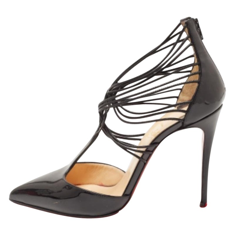 Christian Louboutin Noir Brevet  Sandales Confusa Taille 36