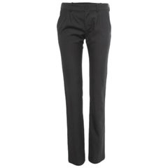 Balenciaga pantaloni neri in misto lana plissettati dal taglio dritto M. I.