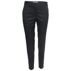 Stella McCartney - Pantaloni neri in lana dal taglio dritto M.