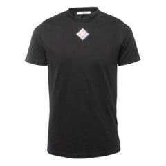 Givenchy Black Cotton Logo Patch Crew Neck Short Sleeve T-Shirt S