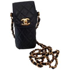 1994 - 1996 Chanel Blu Navy Phone Holder Shoulder Bag