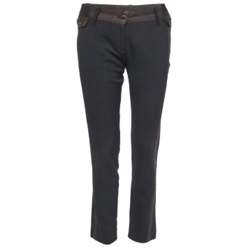 Dolce & Gabbana Schwarze Hose aus Wollmischung S im Angebot