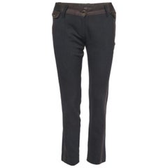 Dolce & Gabbana Schwarze Hose aus Wollmischung S