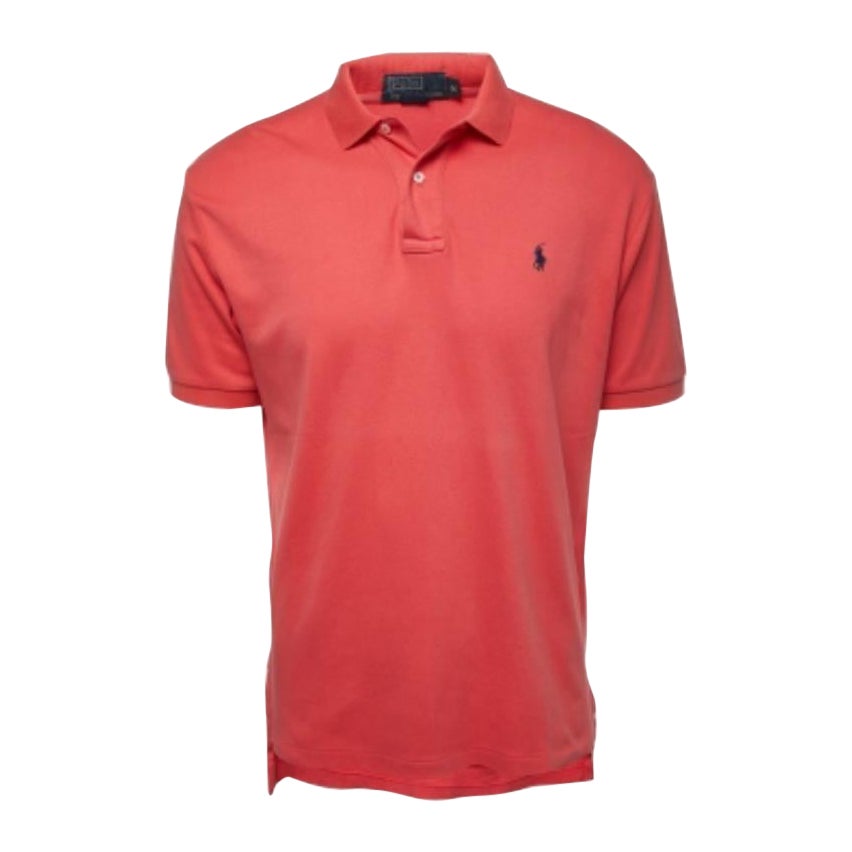 Polo Ralph Lauren Polo de algodón bordado con logotipo rosa M