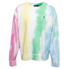 Polo Ralph Lauren Sudadera de cuello redondo de algodón con estampado Tie-Dye multicolor L