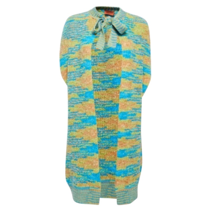 Missoni Cardigan sans manches en laine mélangée à motifs multicolores M-One