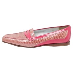 Penny Loafers bicolore in vernice e pelle di serpente di Tod's taglia 38