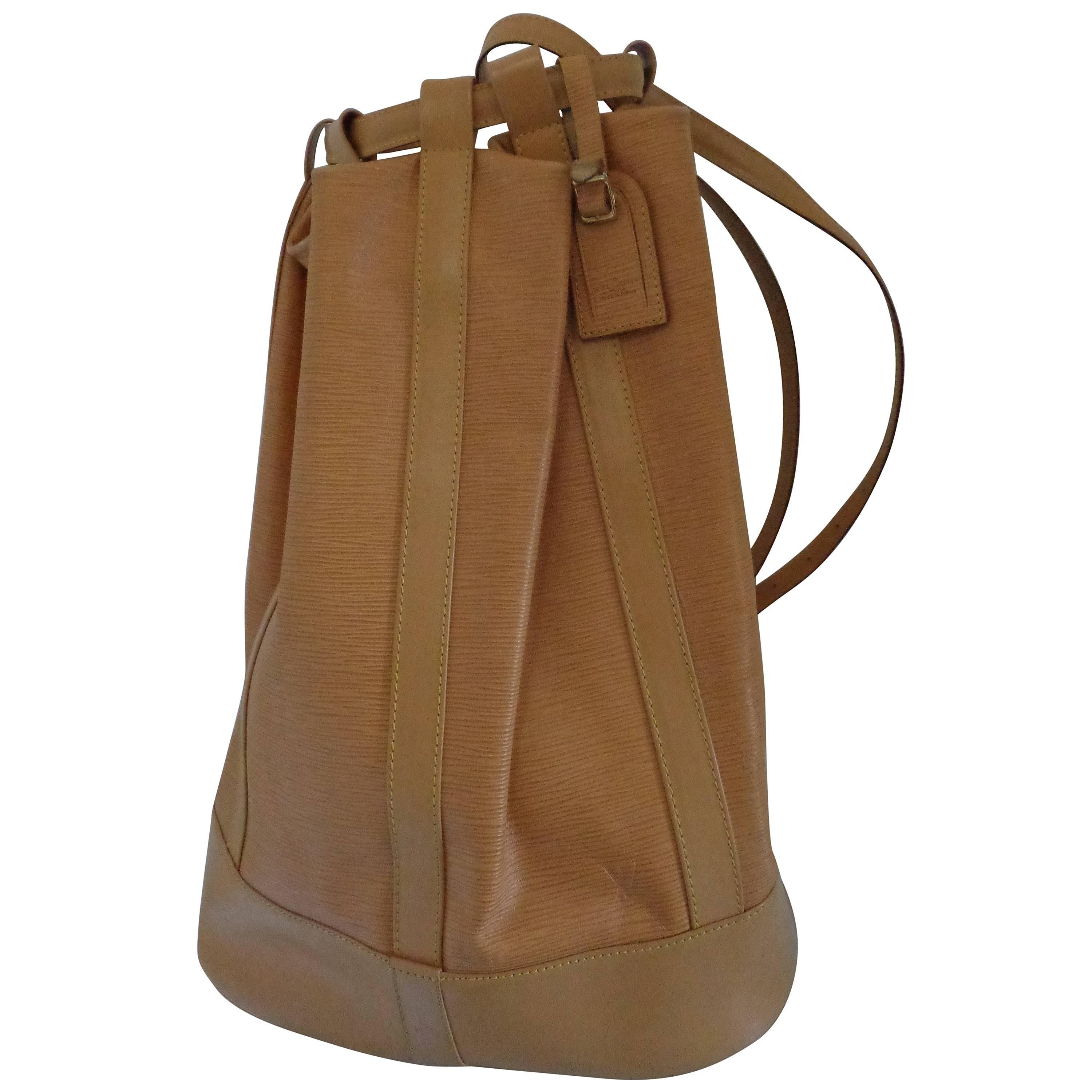 Louis Vuitton Epi Beije Leather Backpack Satchel