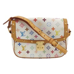 Louis Vuitton x Takashi Murakami Sologne Messenger Crossbody Bag White Multicolo