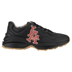 Gucci Rython Sneakers Negro LA Angels Logo 7 US