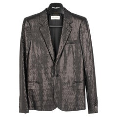 Chaqueta de noche Yves Saint Laurent Lentejuela negra 34 Fr