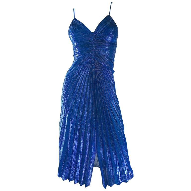blue disco dress