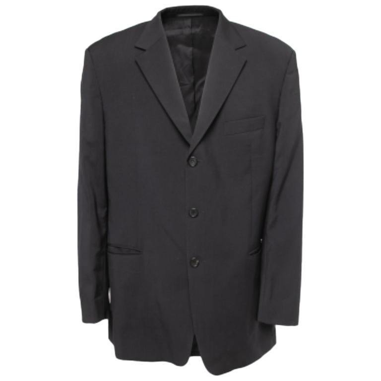 Boss By Hugo Boss Blazer monopetto in lana nera XXXL
