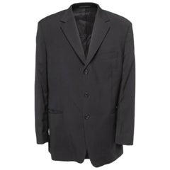 Boss By Hugo Boss Blazer croisé en laine noire XXXL