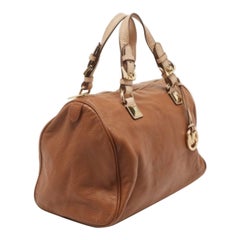 Michael Kors Borsa Grayson Boston in pelle marrone