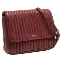 Dkny Borsa a tracolla Gansevoort in pelle trapuntata borgogna