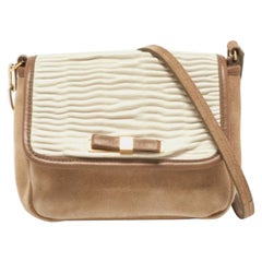 Bolso cruzado con solapa de piel tricolor Furla