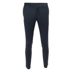 Boss By Hugo Boss Pantalones de mezcla de lana azul marino S