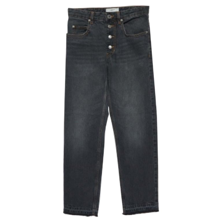 Isabel Marant Étoile Vaqueros Gris Carbón Vaqueros Desenfadados Garance Jeans S en venta