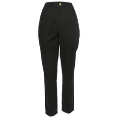 Diane von Furstenberg Pantalon court en coton noir M.