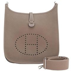 Hermès Etoupe Evelyne PM Taupe 29cm Messenger Shoulder Bag