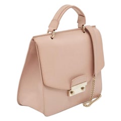 Furla Light Pink Leder Julia Top Handle Tasche