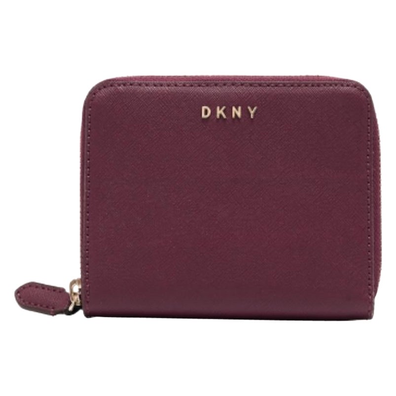DKNY Portafoglio con zip Vela in pelle bordeaux