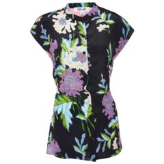 Diane von Furstenberg Blusa de seda estampada multicolor M