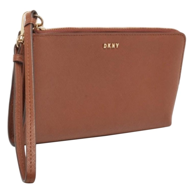 DKNY Portafoglio in pelle marrone